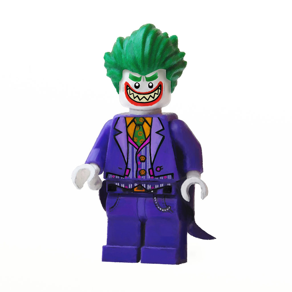 Lego Joker Digital Painting