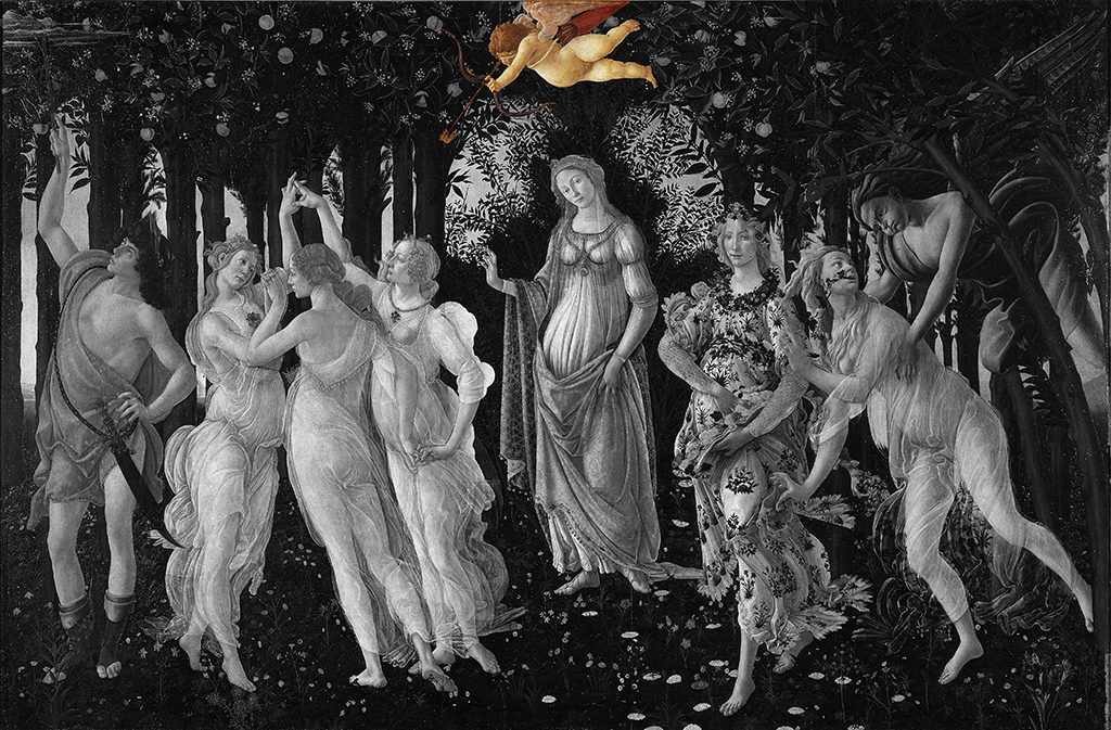 Botticelli Primavera Cupid