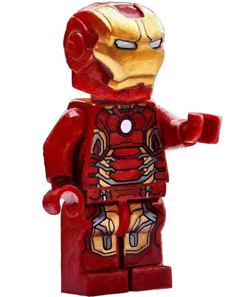 Lego Ironman - Digital Painting