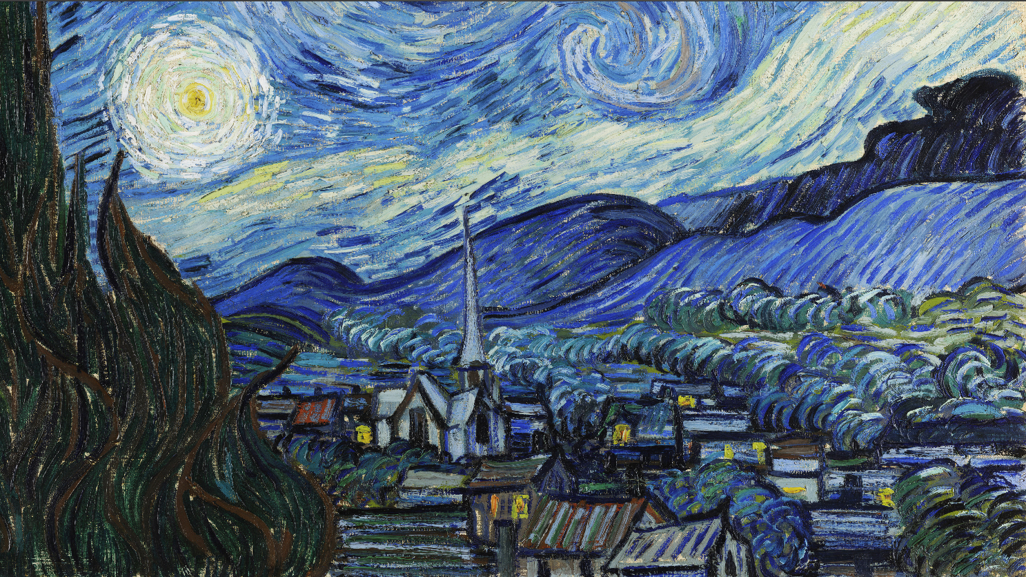 The Starry Night - Vincent van Gogh | The Digital Art World